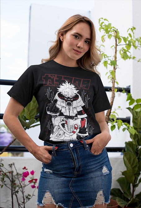 Футболка для хлопчика з аніме принтом Гакхіакута Томе Джапанесе Танкобон оверсайз (зріст від 165 до 180) Чорний AnimeJ0152m Дніпро - фото 1