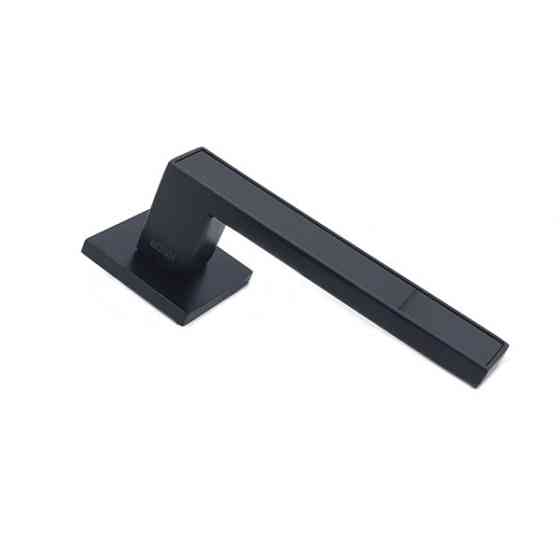 Ручка для дверей на квадратній розетці Кедр Ультра 21.810 MBP чорний матовий Київ