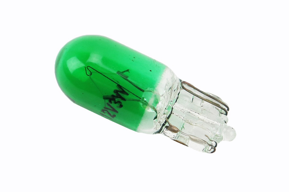 Лампа повороту (зелена без цоколя) 12V / 3W T10 Київ - фото 1