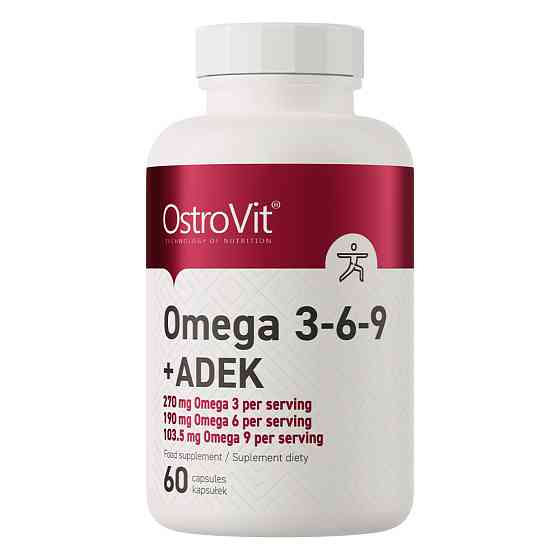 Омега 3-6-9 OstroVit Omega 3-6-9 + ADEK 60 caps Луцьк