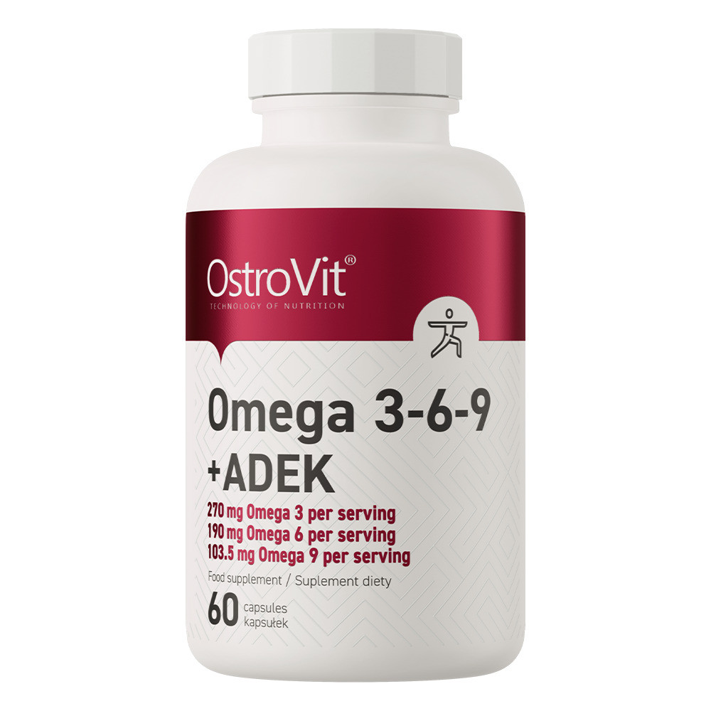 Омега 3-6-9 OstroVit Omega 3-6-9 + ADEK 60 caps Луцьк - фото 1