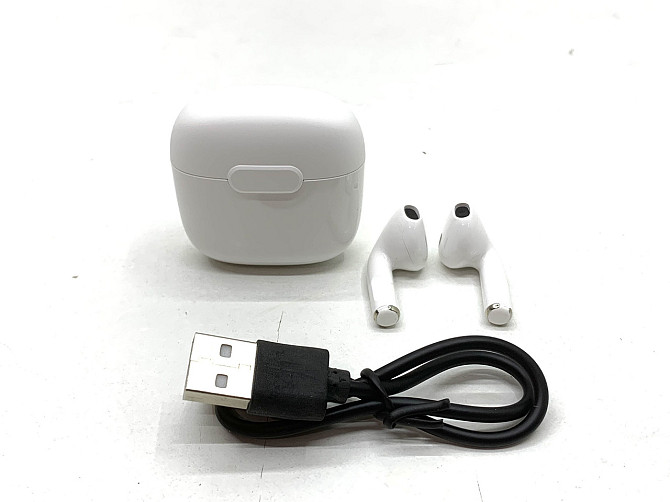 Навушники бездротові версія bluetooth 5.0 розмір кейсу 4,5*2*4 см Білі (C 55269) Чернігів - фото 5