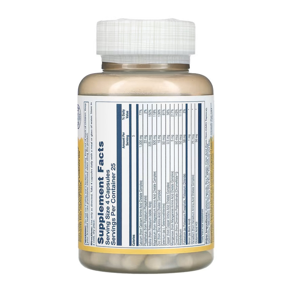 Мультиминеральный комплекс без железа Solaray Mega Multi Mineral Iron-Free 100 капс Киев - изображение 2