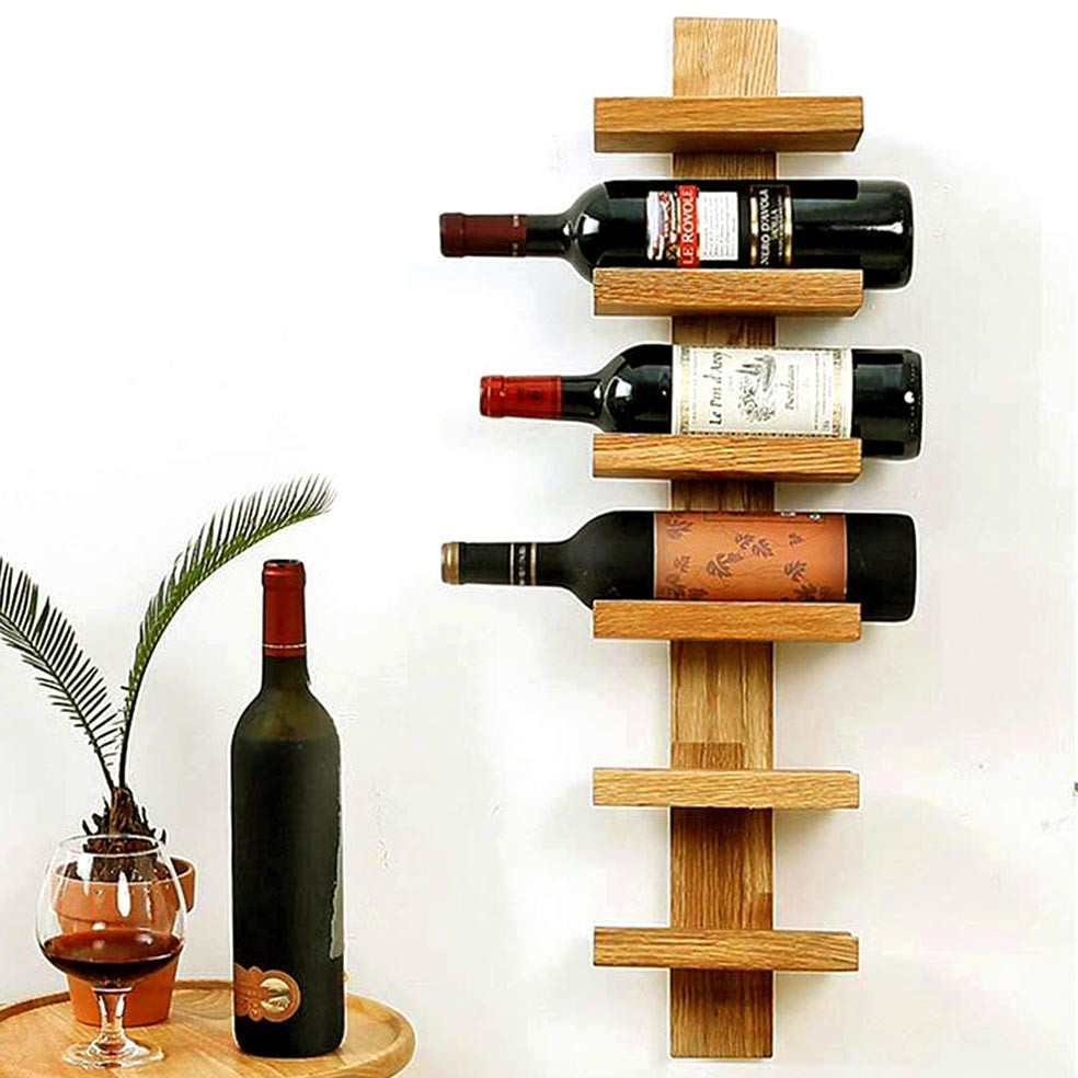 Настенная винная полка 