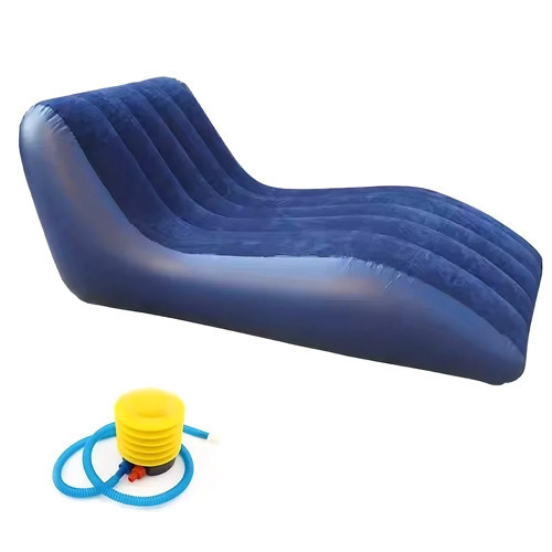 Кресло диван надувное 160x90x60см со спинкой, эргономичное, насос Киев - изображение 1