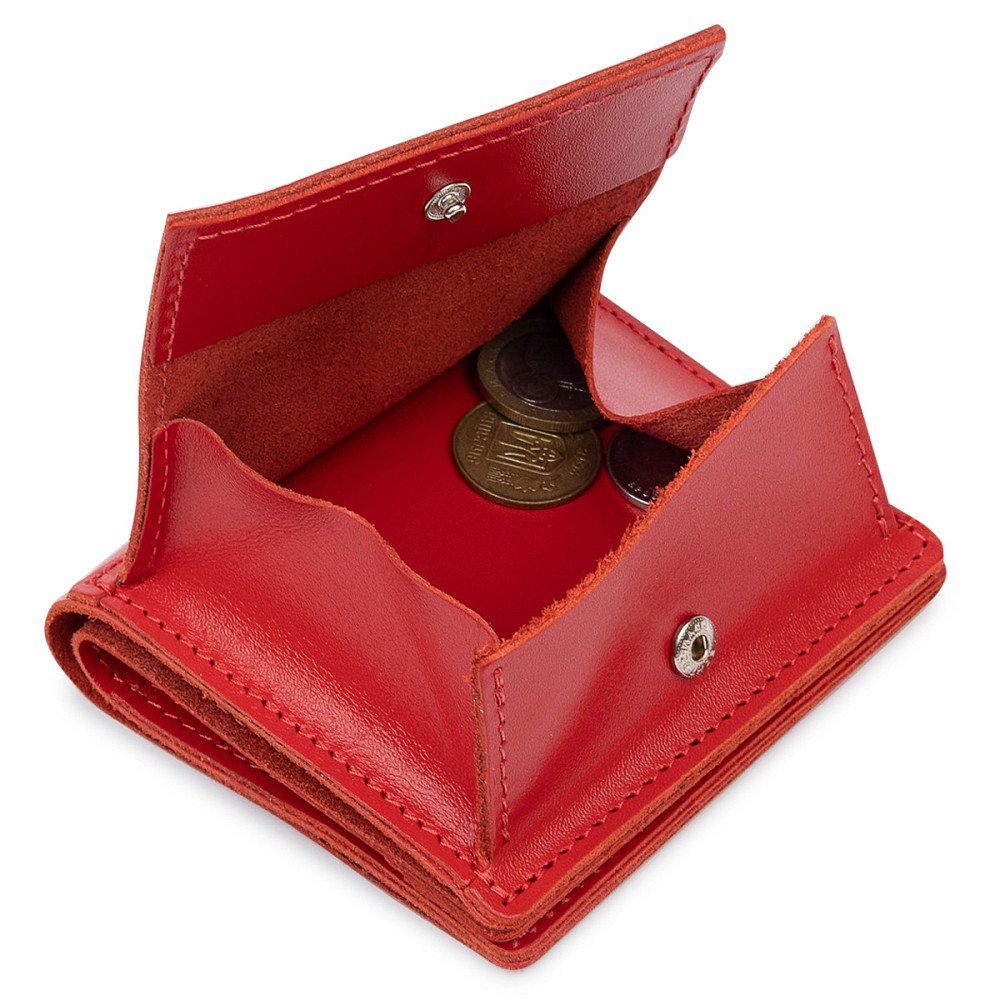 Невелике жіноче портмоне Червоний (GRANDE PELLE) Київ - фото 1