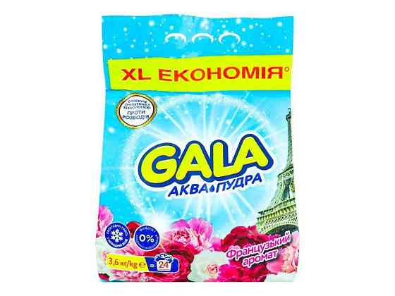 Пральний пор. авт Аква-Пудра Франц. аром 3,6кг ТМ GALA Solmir Київ