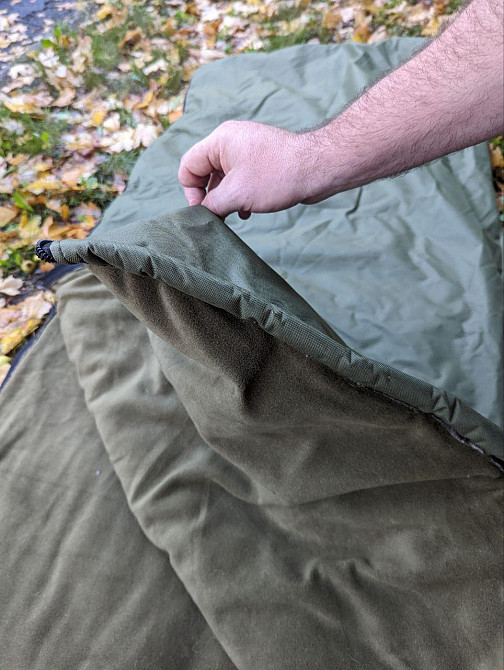 Зимовий спальний мішок -35 + каремат. Спальник ЗСУ. Військовий спальний мішок збільшений 225*90 см Днепр - изображение 6