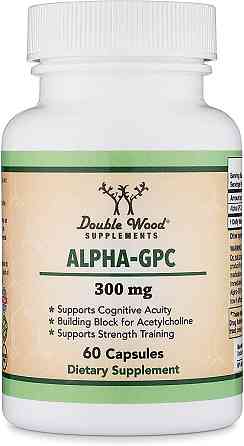 Альфа-ГПХ Double Wood Alpha GPC 300 mg, 60 capsules Луцк