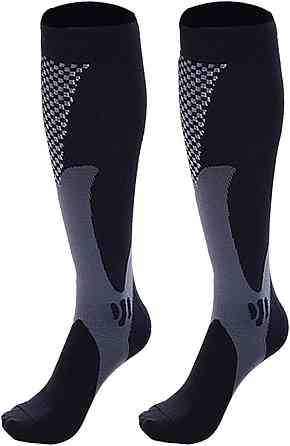 Гетри футбольні, тренувальні, ігрові, спортивні, унісекс, розмір S (EU 34-38), колір чорний Кам'янець-Подільський