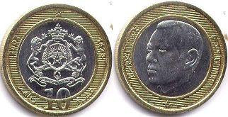 Morocco Марокко 10 Dihrams 2002 UNC Полтава - изображение 1