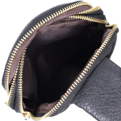 Сумка Vintage Женская через плечо на два отделения из экокожи Черная (22784) Винница - изображение 10