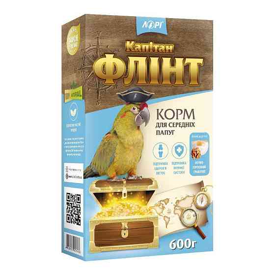 Корм для середніх папуг Флінт корм для птахів 600 г, Лорі Вінниця