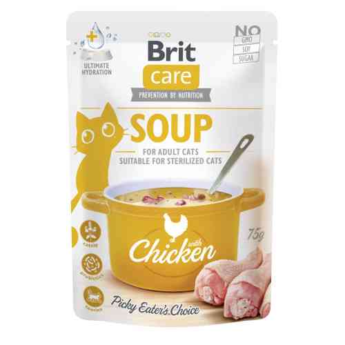 Корм вологий Brit Care Soup Chicken д/котів суп з куркою 75 г Київ