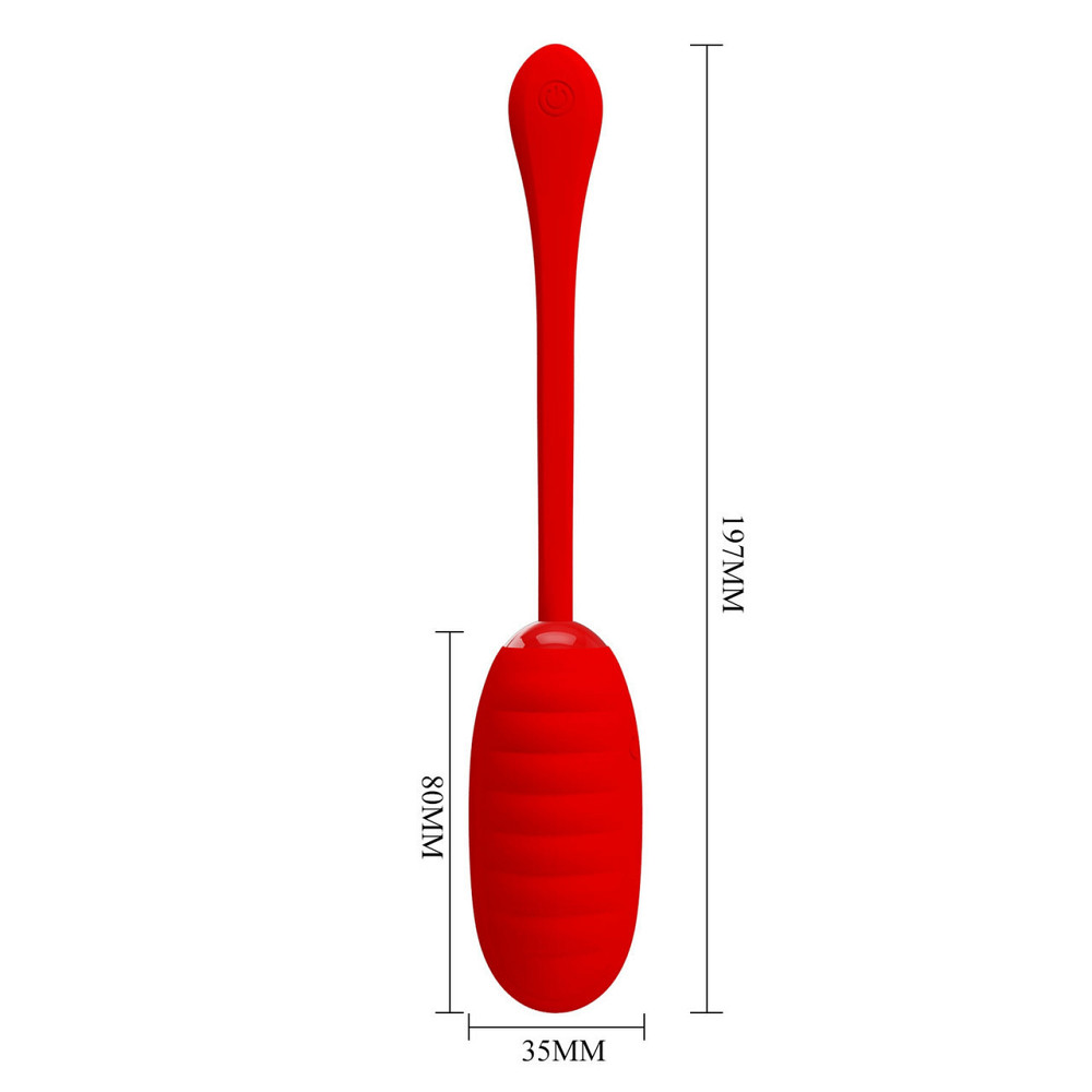 Віброяйце Pretty Love Kirk Red 12 function vibrations Sex Aura Київ - фото 3