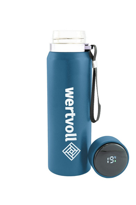 WERTVOLL Термос WERTVOLL "DREAM" 800 мл SS Digital Sensor t °C синій RX-7001BU Коломия - фото 3