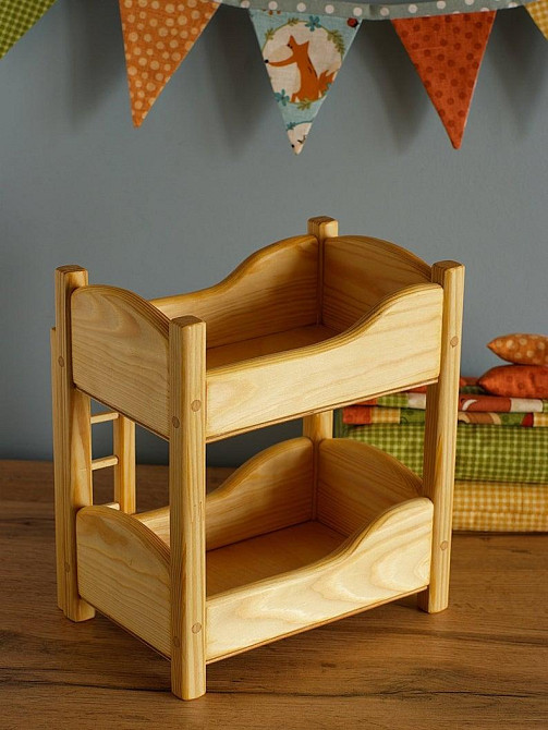 Ліжко для ляльок "Мулан" ваніль Миколаїв - фото 1