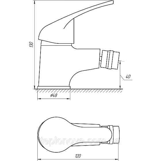 Змішувач для біде Globus Lux Solly GLSO-0106 Чернівці