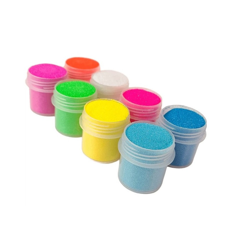 Набор глиттера для био-тату №6 glitter-set-big-8x-6 неоновый Винница - изображение 2