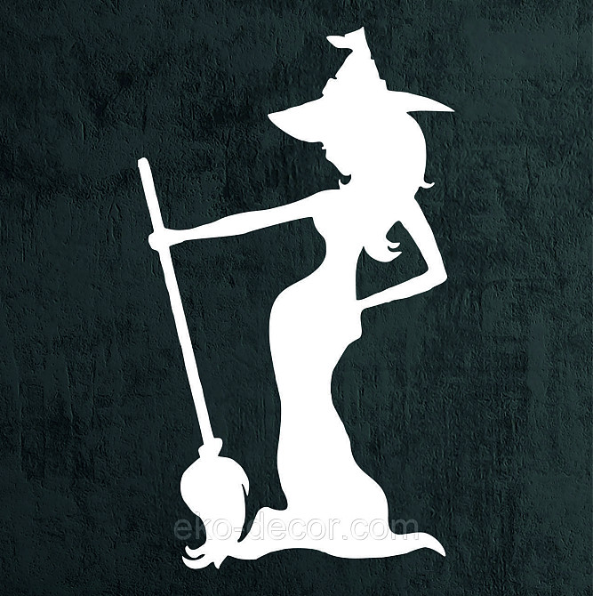 Декоративное настенное Панно «Ведьма», Декор на стену 90*52 см, Белый Киев - изображение 7