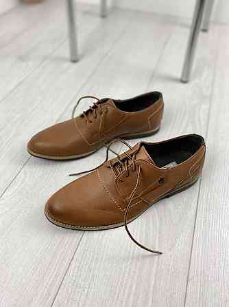 Туфлі чоловічі VADRUS руді натуральна шкіра 39-44 розміри (артикул від 39 до 44) Коломия