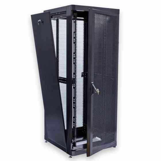 Шафа серверна CMS 42U 800 х 865 UA-MGSE4288PB з перфорованими дверима для мережевого обладнання Київ