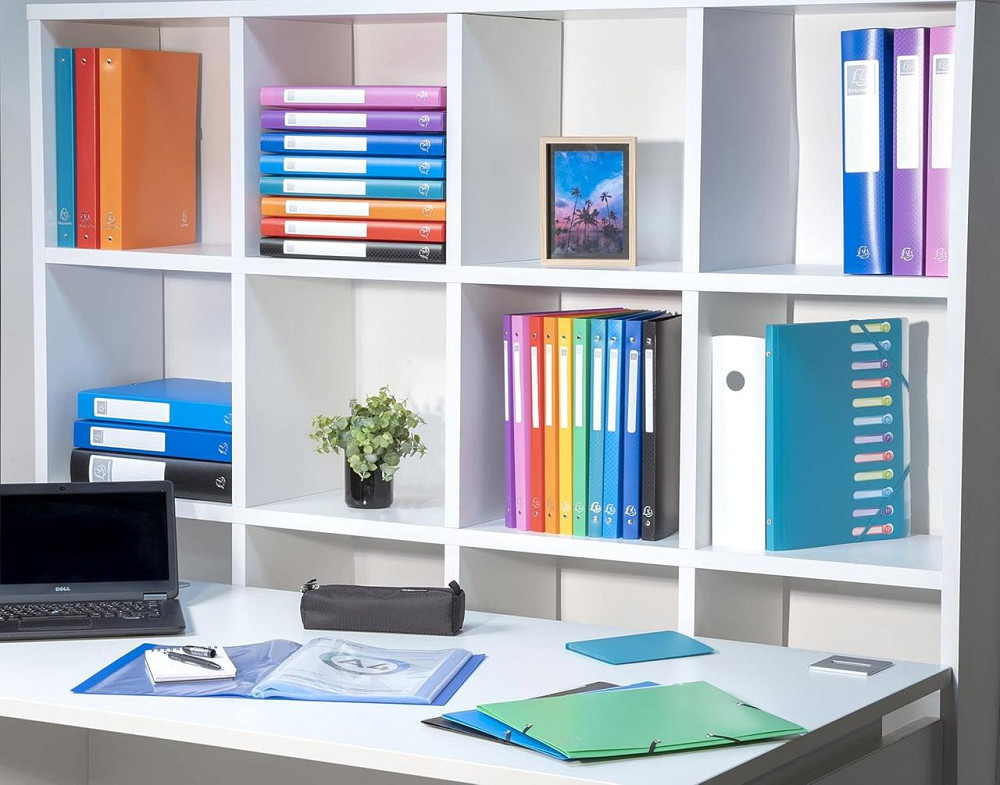 Папка-барвік Exacompta чорна A4 40 файлів 80 кишень на блискавці ZIP поліпропілен Київ - фото 2