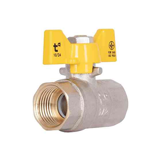 Кран кульовий Thermo Alliance Base 1/2" ВР для газу (метелик) SD602G15 Київ