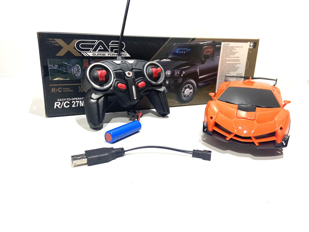 Трансформер робот на радіокеруванні перетворюється на машинку 19 см вид 1 Жовтий (888-AD) Чернігів - фото 7