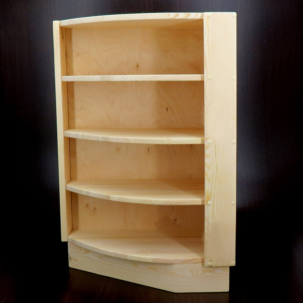 Угловая настенная полка 