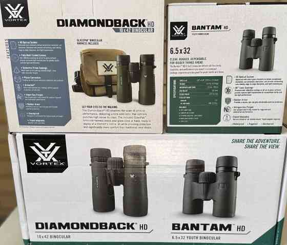 Комплект Бінокль Vortex Diamondback HD 10x42 + Vortex Bantam HD 6.5x32 Київ