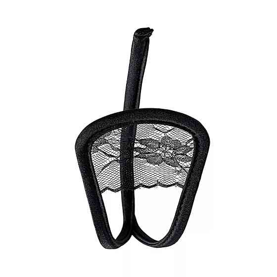 С стрінги чорні з мереживом унісекс - розмір універсальний Київ