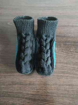 Тапочки-носки теплые вязаные (ручная работа)  топ Киев