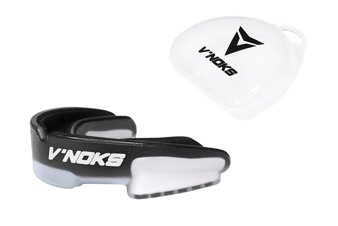 Капа боксерська V`Noks 3D Gel Aria Black Кам'янське - фото 9