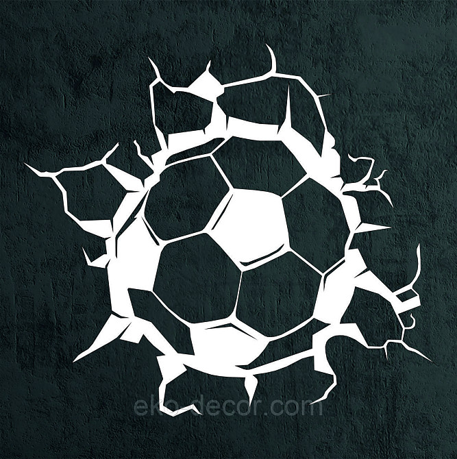 Декоративне настінне Панно  «М'яч» , Декор на стіну 90*81 см., Білий Київ - фото 6