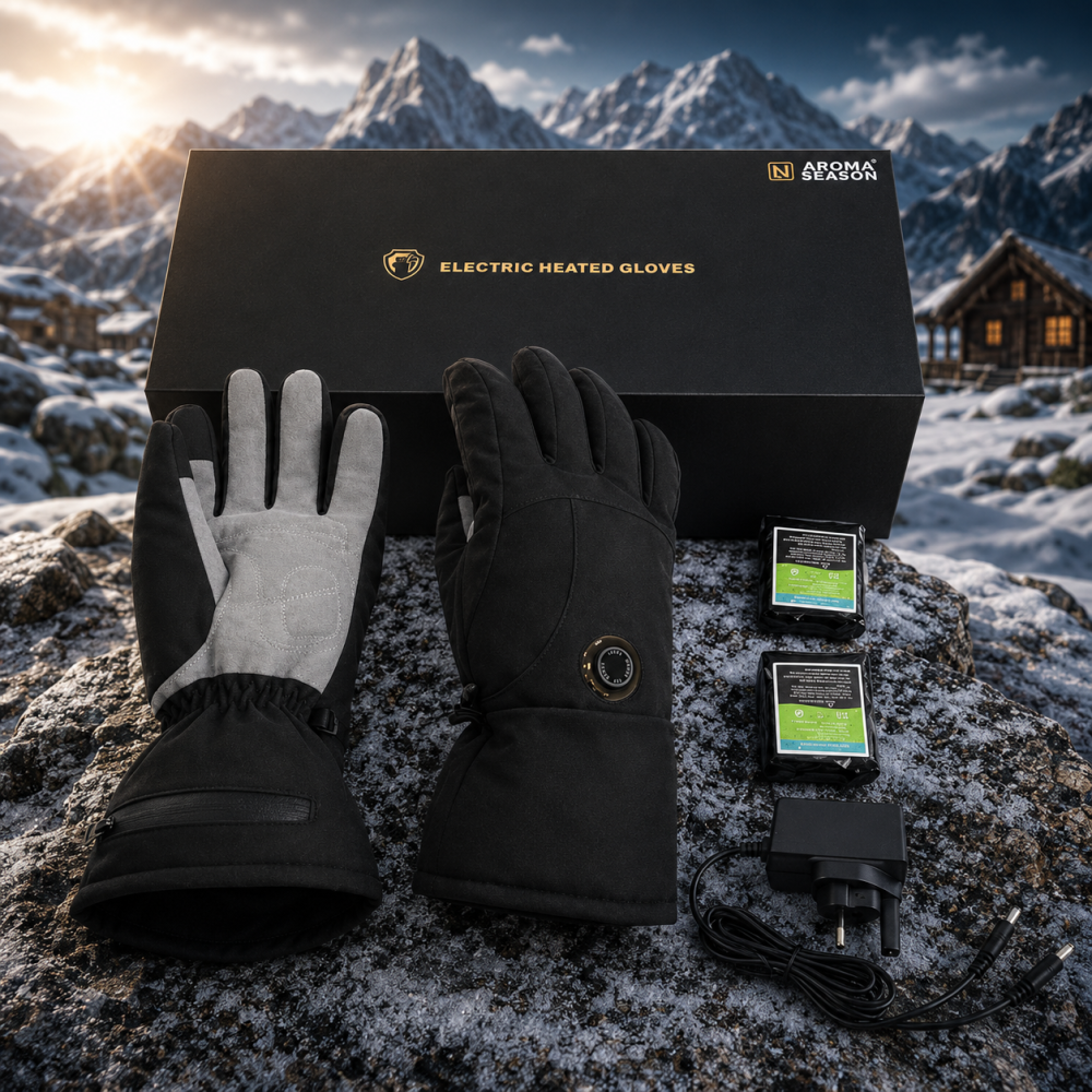 Перчатки с подогревом Aroma Season L/XL Водонепроницаемые Аккумуляторные 3000 мАч Черные (Для лыж, мотоцикла, туризма) Киев - изображение 18