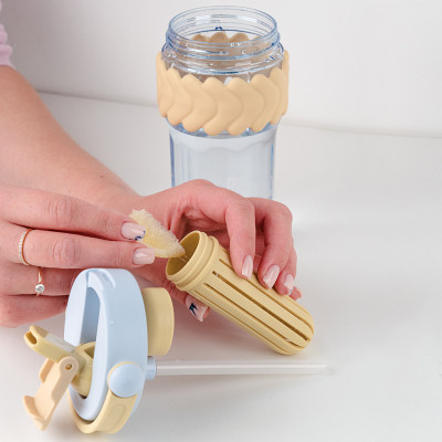 Бутылка для воды Kite 700 мл бежево-блакитний (K25-1230-1) Винница - изображение 6