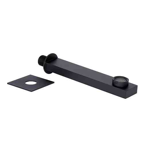 Вилив для систем прихованого монтажу Qtap Vytok 180 мм прямокутний QTVYT246BLM45933 Black Matt Київ