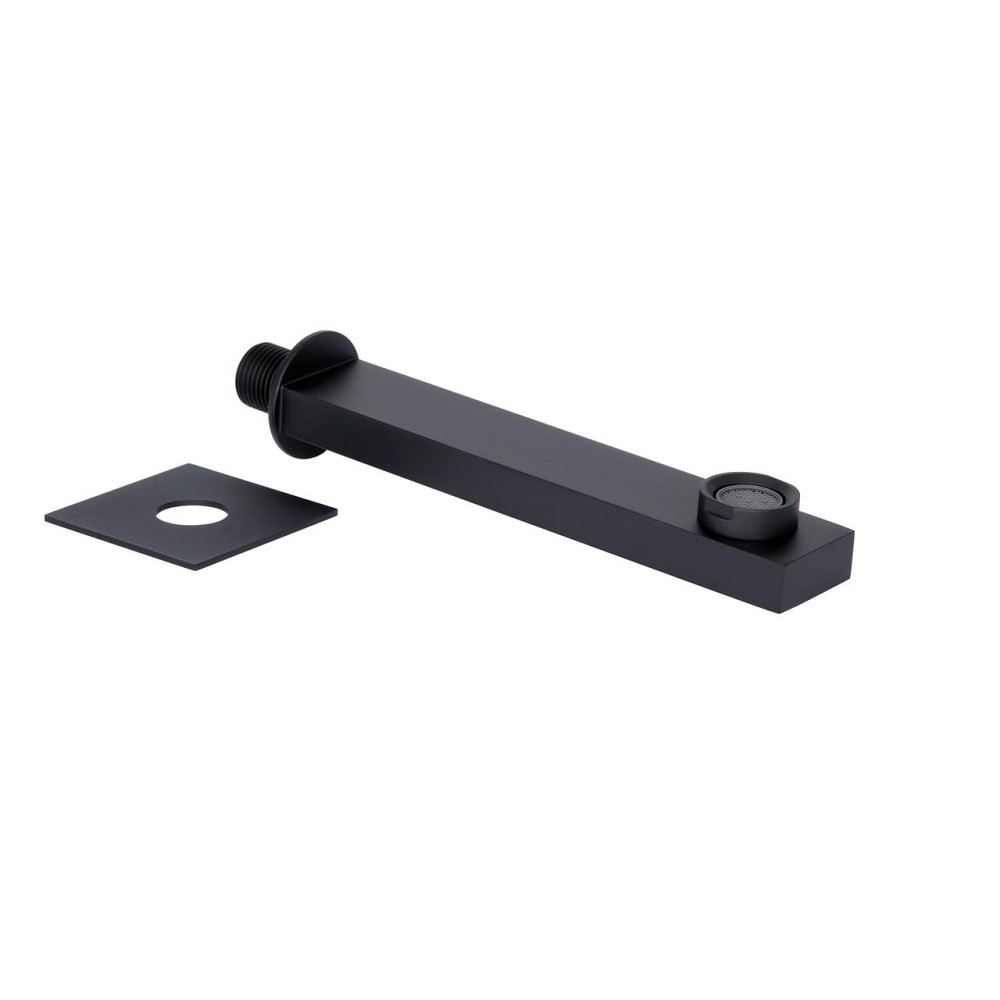 Излив для систем скрытого монтажа Qtap Vytok 180 мм прямоугольный QTVYT246BLM45933 Black Matt Киев - изображение 4