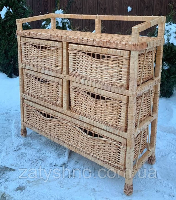 Комод  из лозы на 5 шухляд Киев - изображение 2