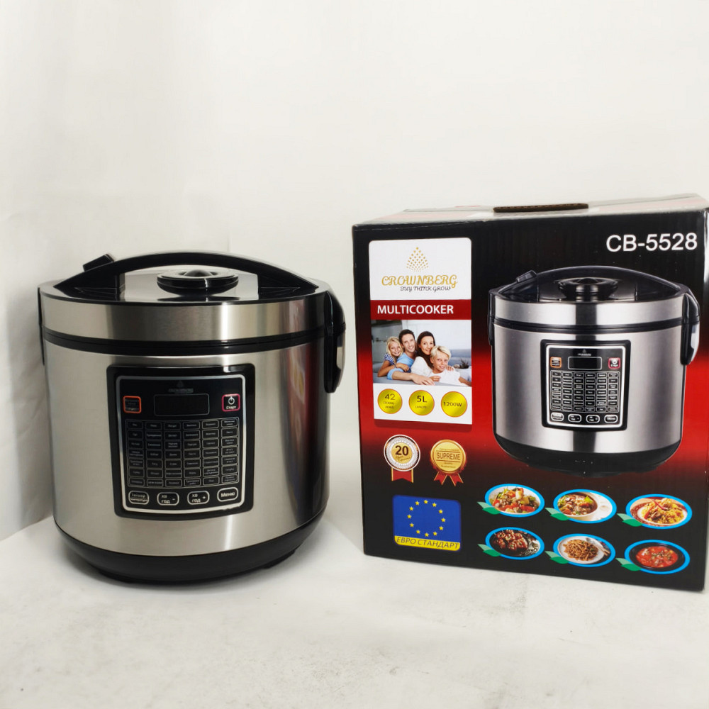 Мультиварка 30 программ Crownberg CB-5528 5л 1000Вт электронное управление с дисплеем и функцией скороварки HM-31 Львов - изображение 9