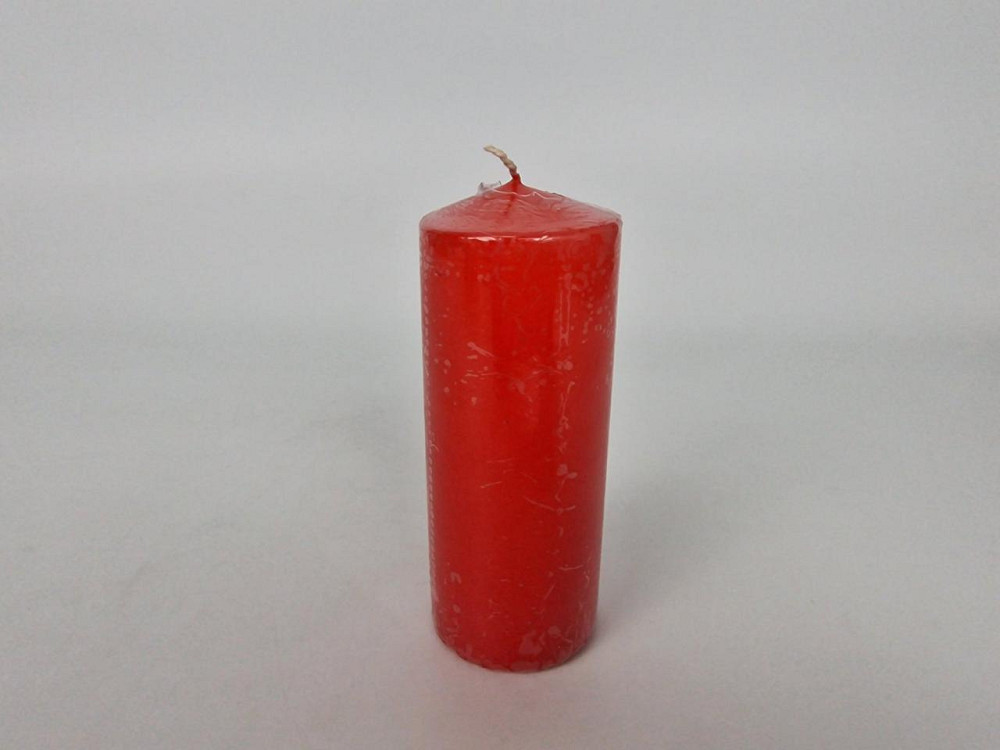 Кольорова Циліндр парафінова свічка (60/150) КРАСНА фарбована всередині біла (1 шт.) Харків - фото 1