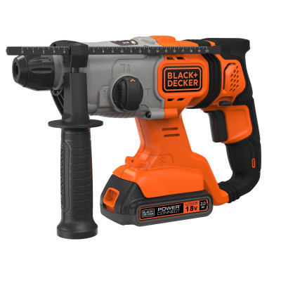 Перфоратор Black&Decker SDS-Plus,18 В, 2Ah, 1.2 Дж, 3 режима, сумка, 2.2 кг (BCD900D1S) Винница - изображение 8