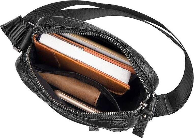 Сумка з натуральної шкіри Чорна (Vintage) Київ - фото 14