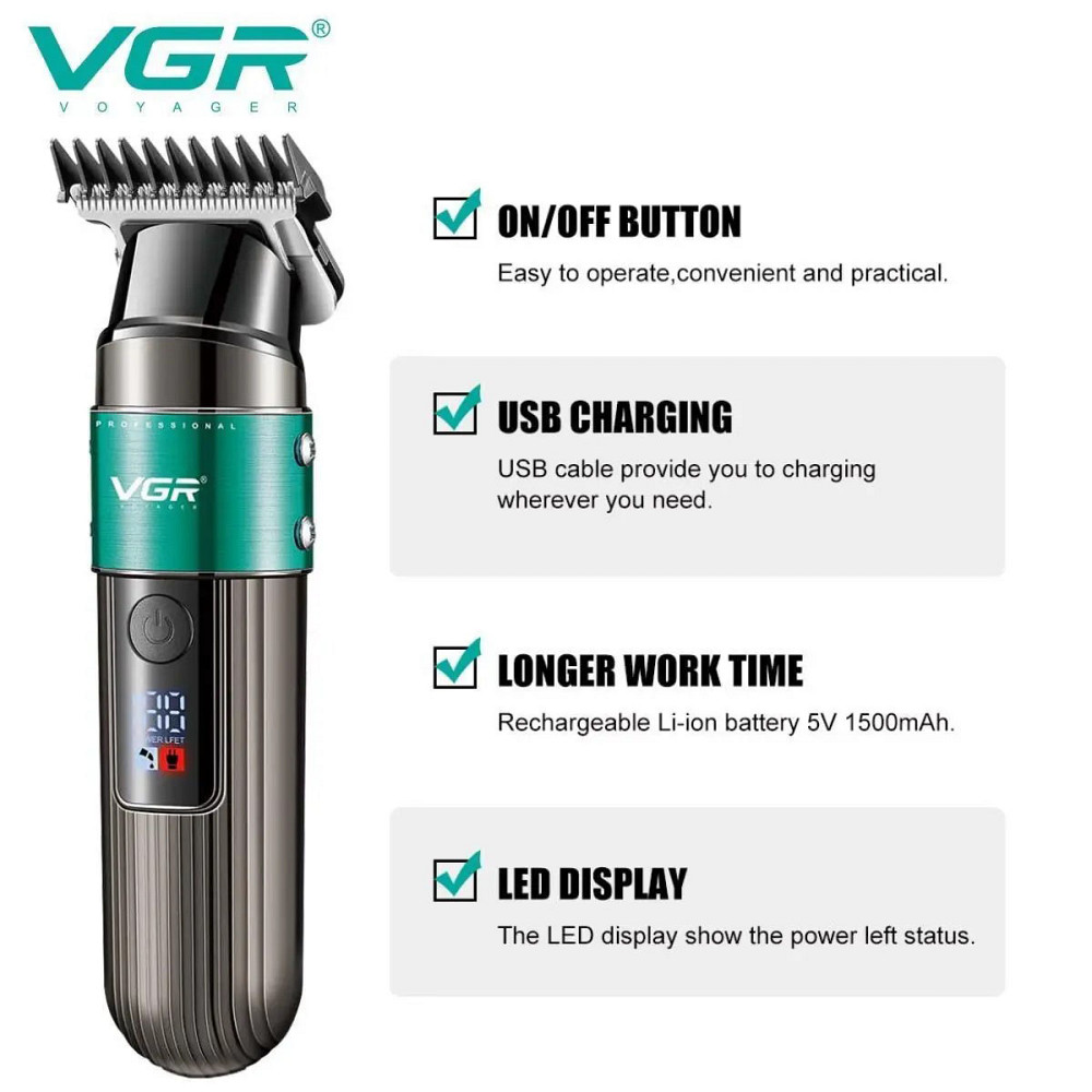 Хорошие машинки для стрижки волос для дома VGR V-929 Машинка стрижки посеченных волос GA-39 Львов - изображение 6