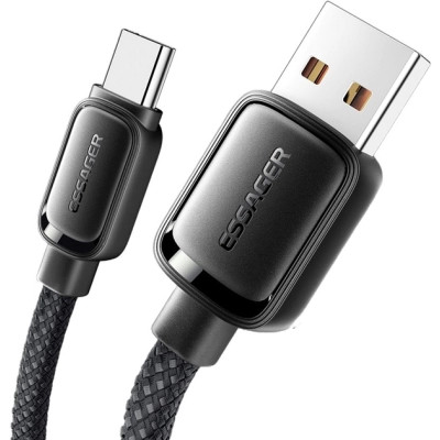 Дата кабель USB 2.0 AM to USB-C 1.0m 7A black Essager (EXCT-TD01-P) Винница - изображение 3