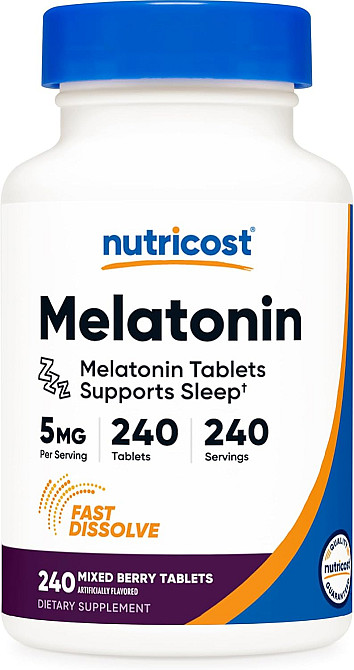 Melatonin 5 mg 240 Tablets (Mixed Berry) Луцьк - фото 1