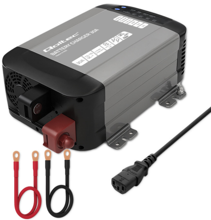 Зарядний пристрій для акумуляторів LiFePO4 AGM GEL SLA 40A 12V Qoltec (Польща) Київ