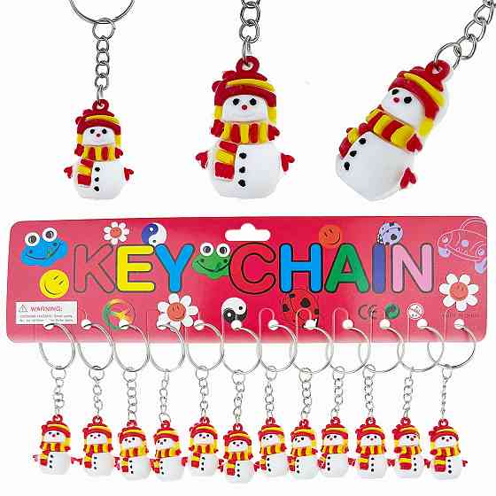 Брелок для ключей Снеговик 12 шт Киев