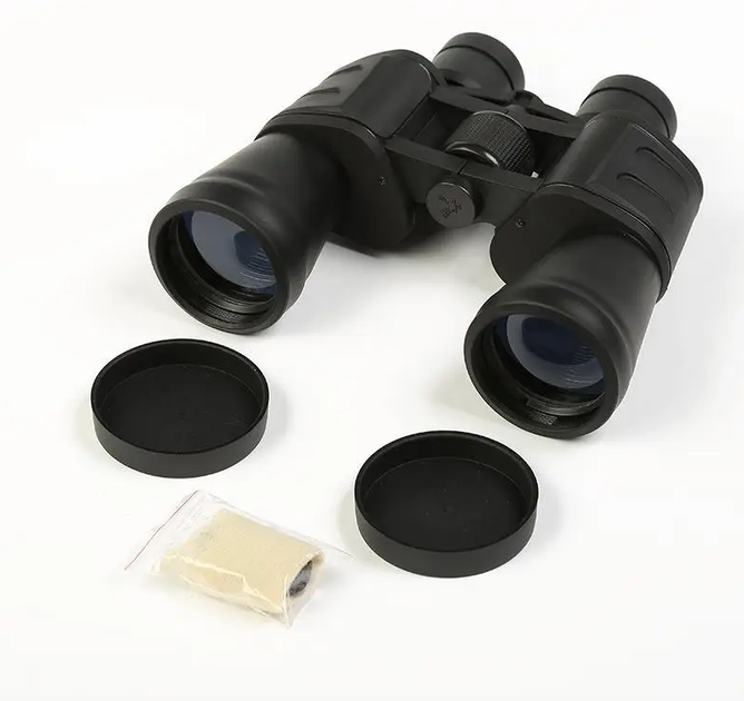 Бінокль польовий 10х50 для полювання та туризму (Чорний) Київ - фото 5